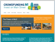 Tablet Screenshot of crowdfundingmi.com